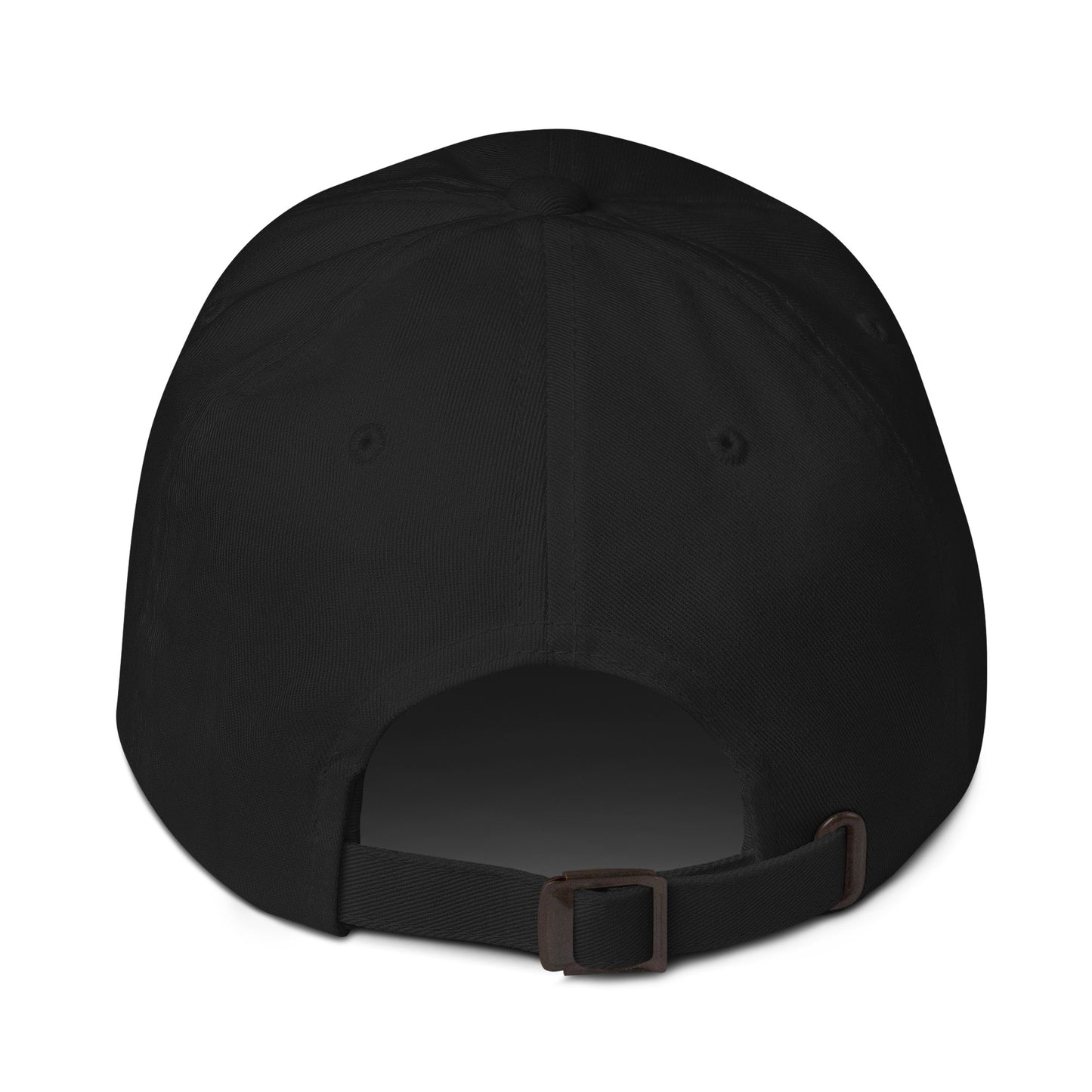 Dezolent Basic Shapes Black Dad Hat Back Strap View