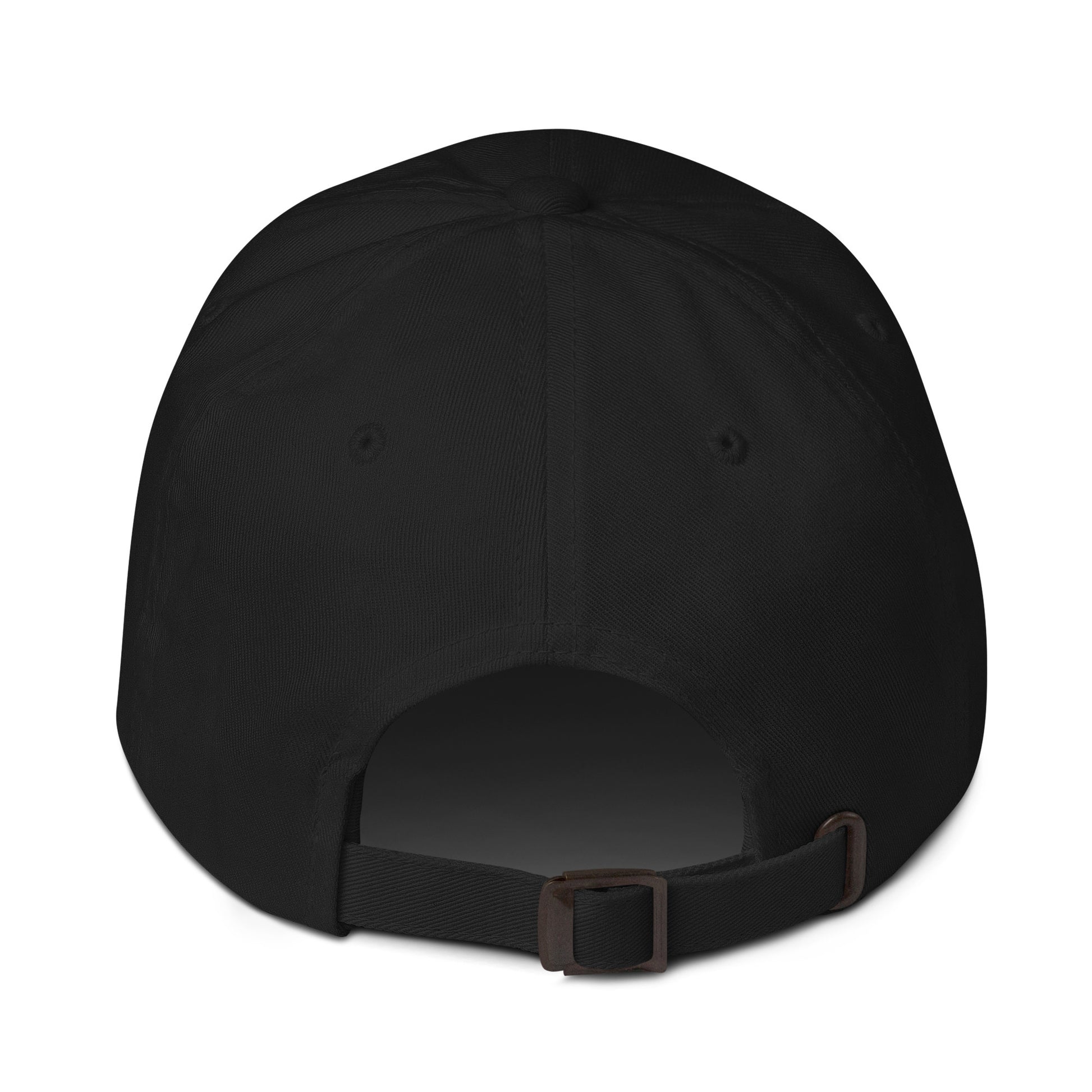 Dezolent Basic Shapes Black Dad Hat Back Strap View